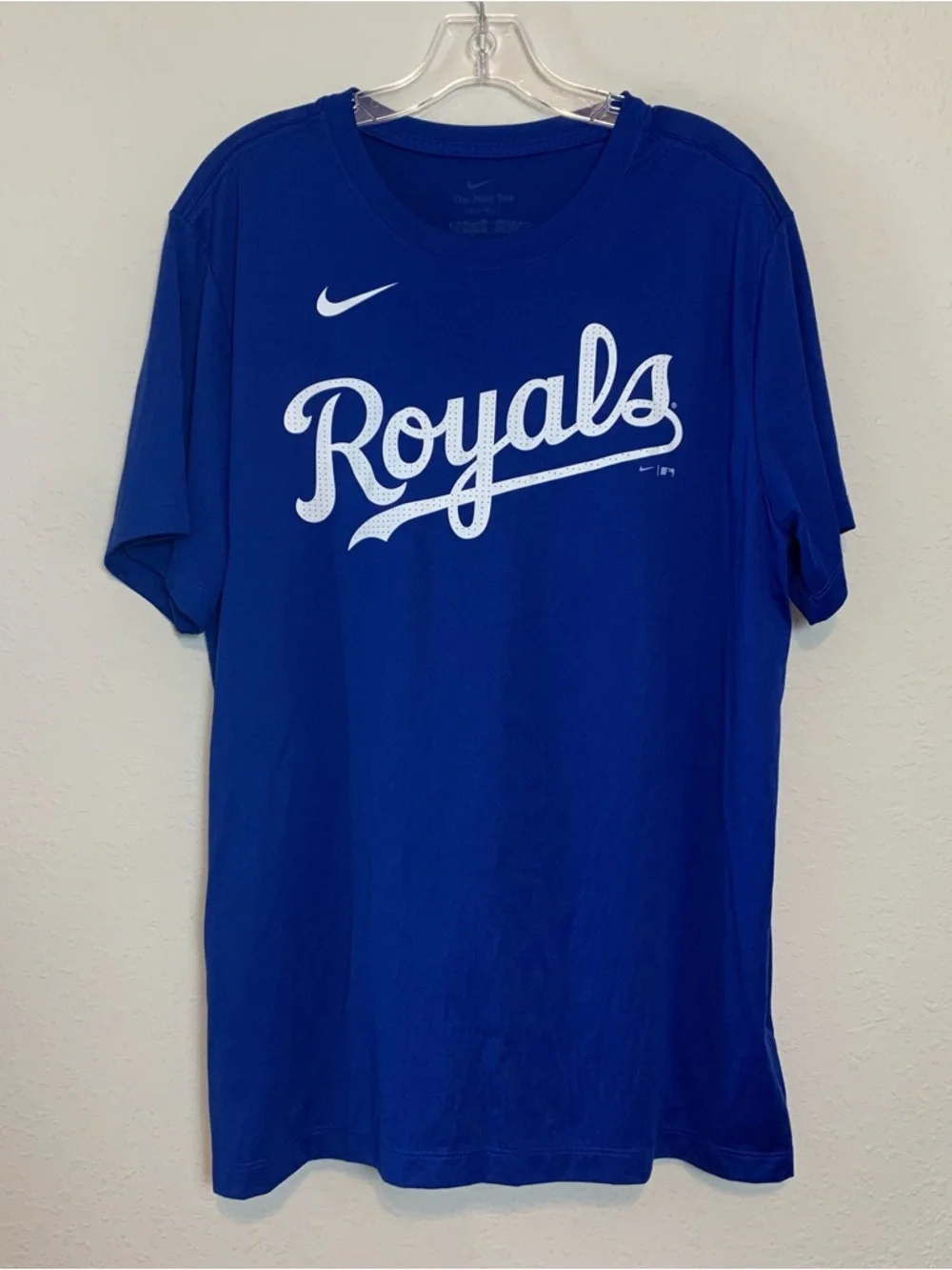 Nike‎ Blue Royals Graphic Tee XL Witt Jr Number 7 Lightweight KC Baseball